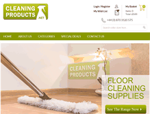 Tablet Screenshot of cleaningproducts.net